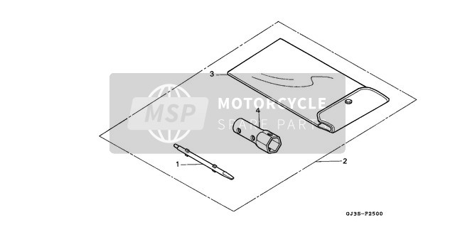 Honda SH50 1993 Gereedschap voor een 1993 Honda SH50